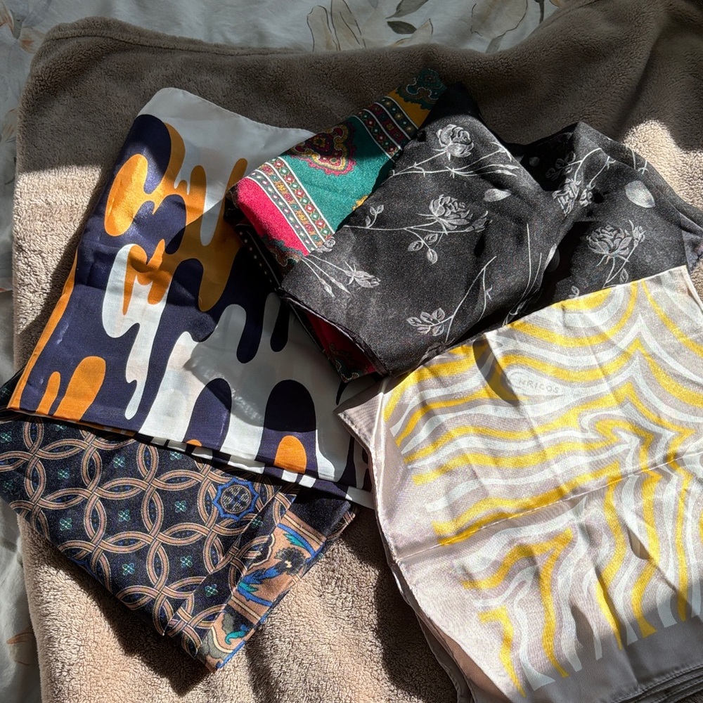 VintageMulticolor Women's Scarves Set